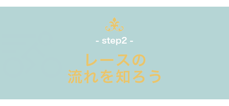 レースの流れを知ろう