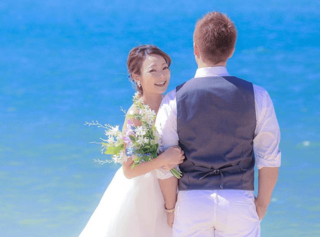 深谷知広選手の結婚写真