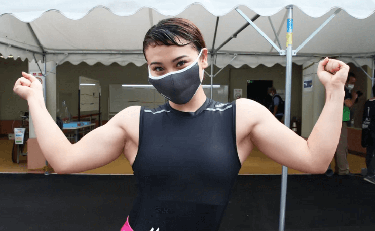 太田りゆ選手の筋肉写真