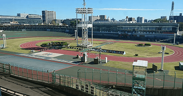 川崎競輪のバンク写真